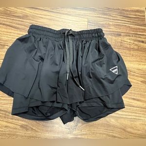 Fit2Run Running Sports black shorts skort size XS